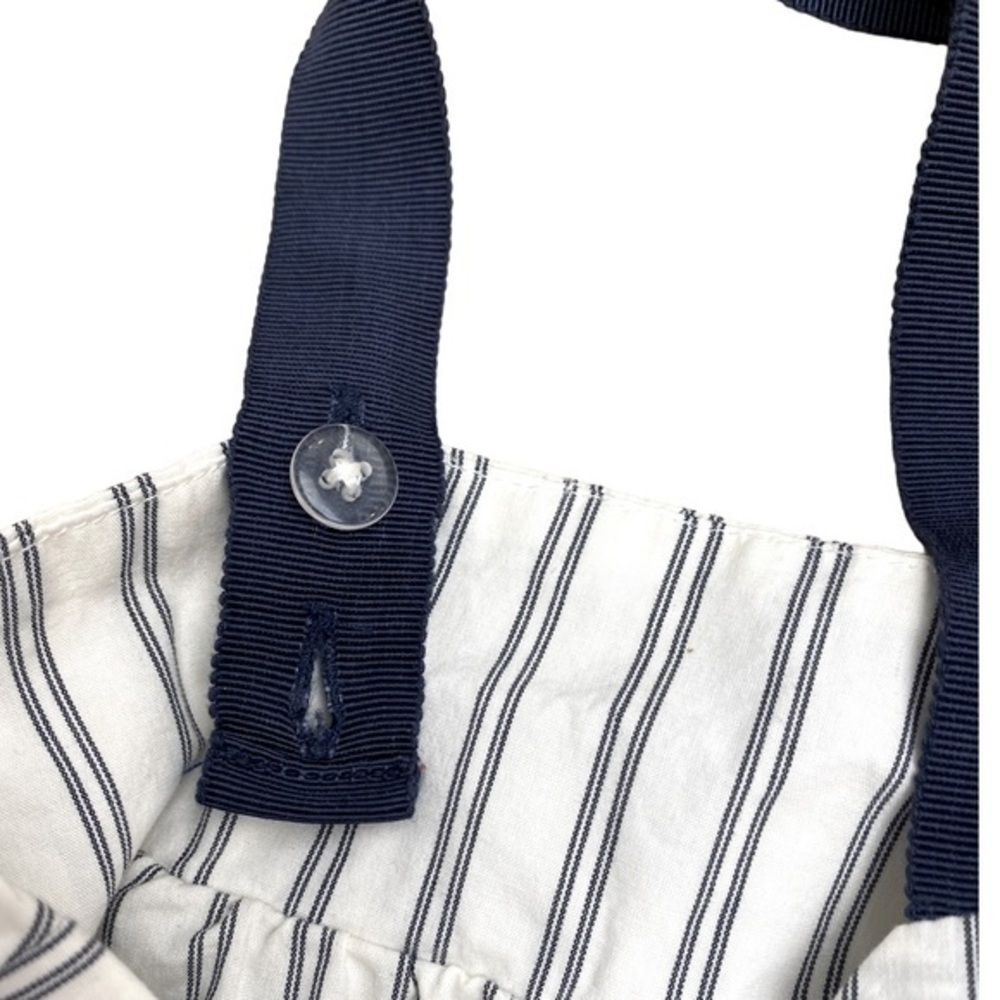 JOIE Blue Marjie Top in Dark Navy & porcelain - Picture 5 of 12